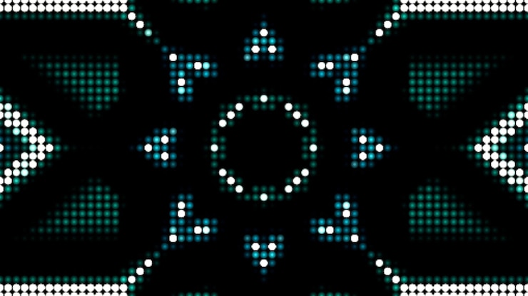 Foto resumen mandala colorido concepto patrón simétrico oro
