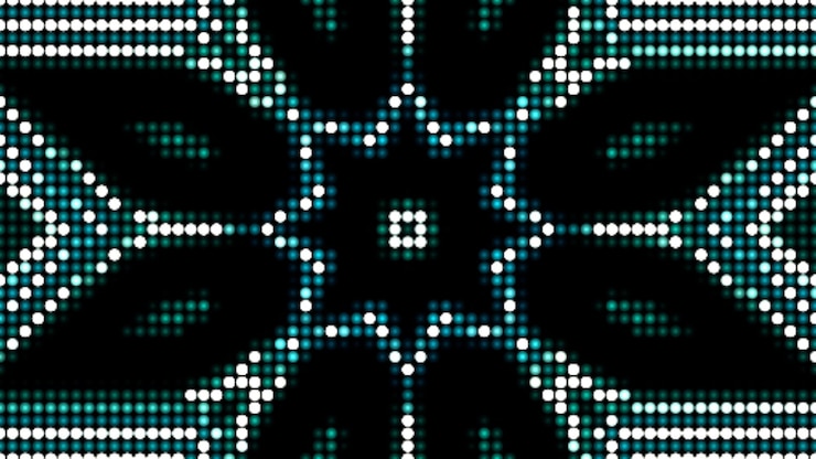 Foto resumen mandala colorido concepto patrón simétrico oro