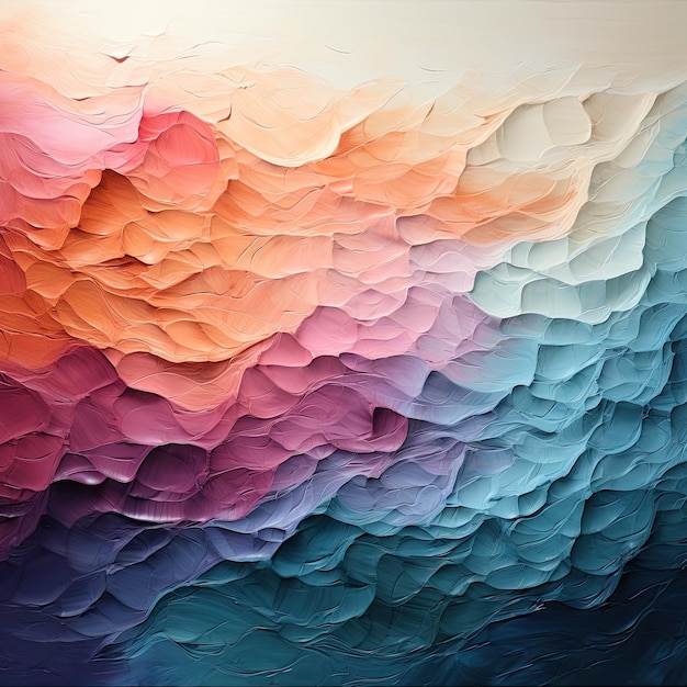resumen ondas fondo patrón diseño óleo pincel pintura colorido cerrar macro