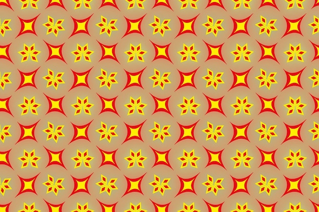 Resumen de patrones sin fisuras en rojo y amarillo