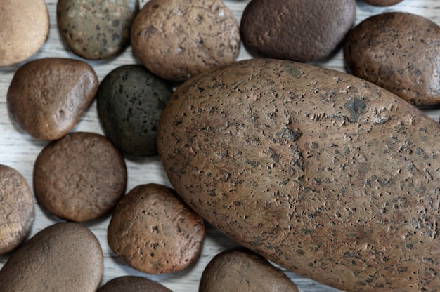 Resumen de piedras de cantos rodados de la naturaleza