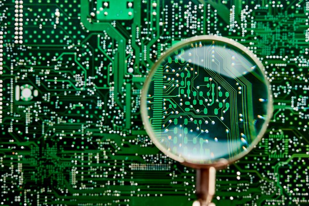 Resumen placa base fondo electrónico