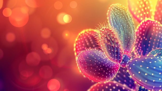 Resumen La planta cactus tiene colores vibrantes