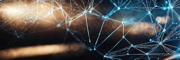 Resumen plexo azul formas geométricas conexión y concepto web comunicación digital y tecnología