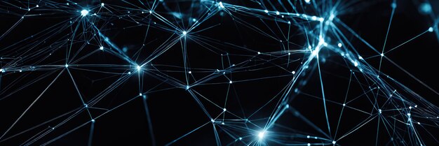 Resumen plexo azul formas geométricas conexión y concepto web comunicación digital y tecnología