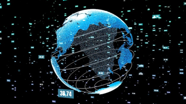 Resumen de tecnología de ciencia de datos global y programación informática
