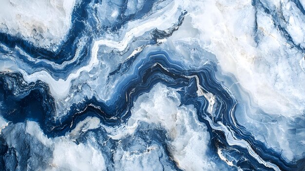 Resumen Textura del mármol azul y blanco