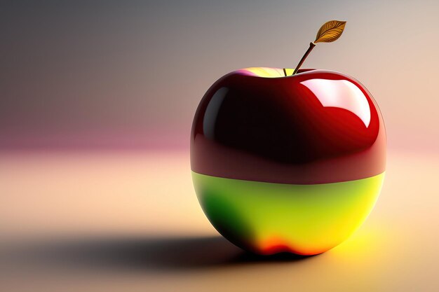 Resumo 3D da maçã