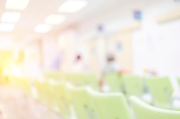 Resumo blur belo hospital interior e clínica de luxo para o fundo