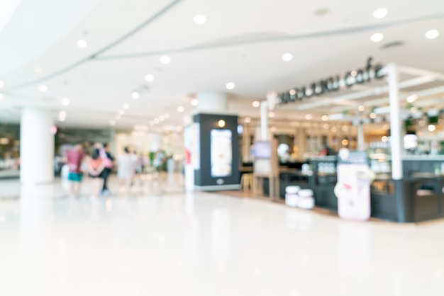 Resumo blur shopping center ou loja de departamentos interior