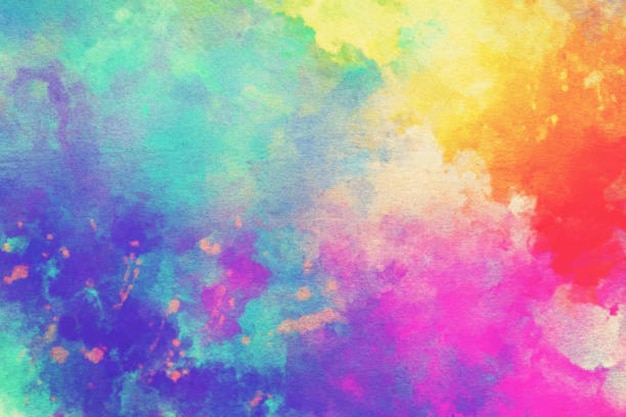 Resumo de aquarela de arco-íris