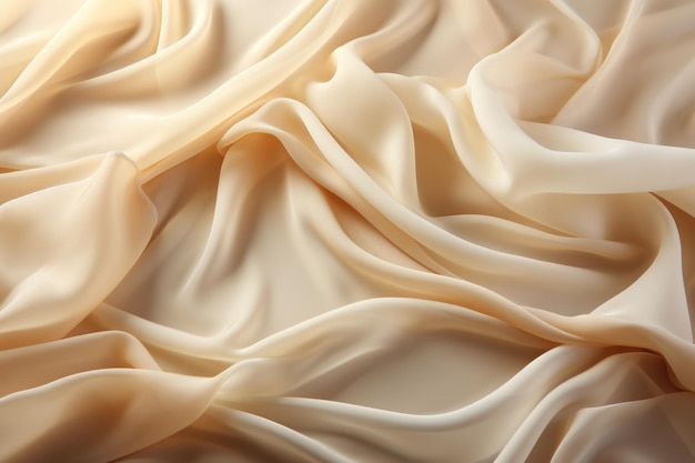 Resumo de luxo Creme castanho-bege claro como uma textura de algodão e seda de fundo generativo IA