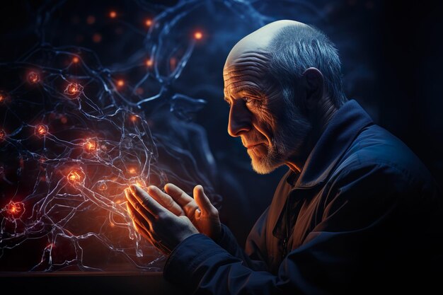 Resumo de pessoa com doença de Alzheimer IA generativa