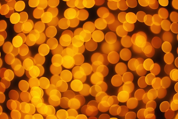 Resumo desfoque luz dourada bokeh de fundo de férias de Natal