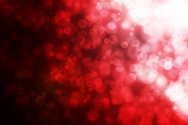 Resumo octagon bokeh background gradiente vermelho