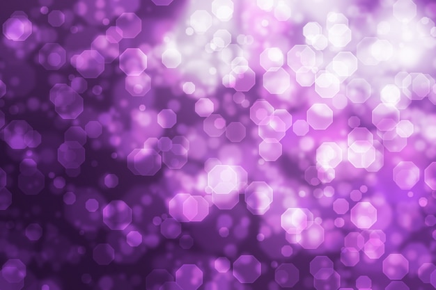 Resumo octógono bokeh fundo roxo gradiente