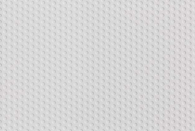 Foto resumo padrão de plástico branco sem costura de grade hexagonal de círculos