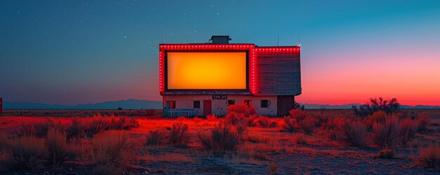 Foto un resurgimiento de los cines drive-in