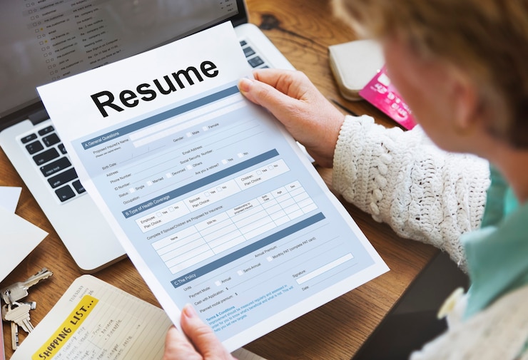 Foto retomar aplicar conceito de formulário de trabalho