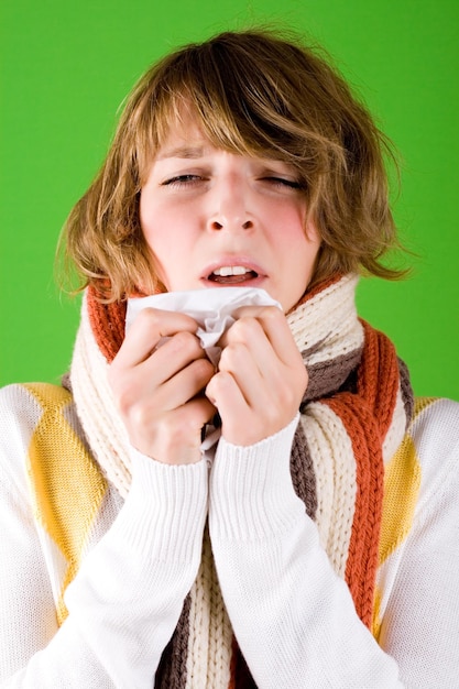 Foto retrato de una adolescente