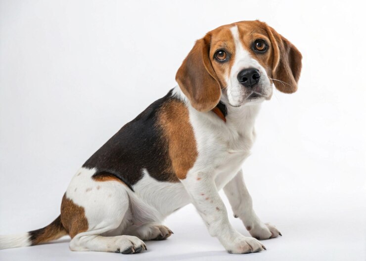 El retrato del adorable Beagle