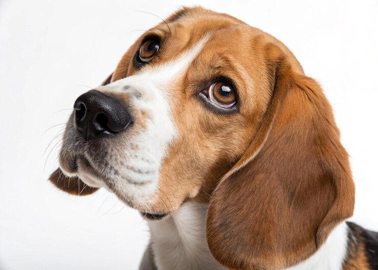El retrato del adorable Beagle