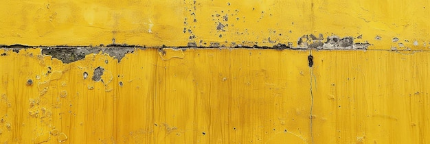Foto retrato del amarillo de mostaza sucia contra una pared