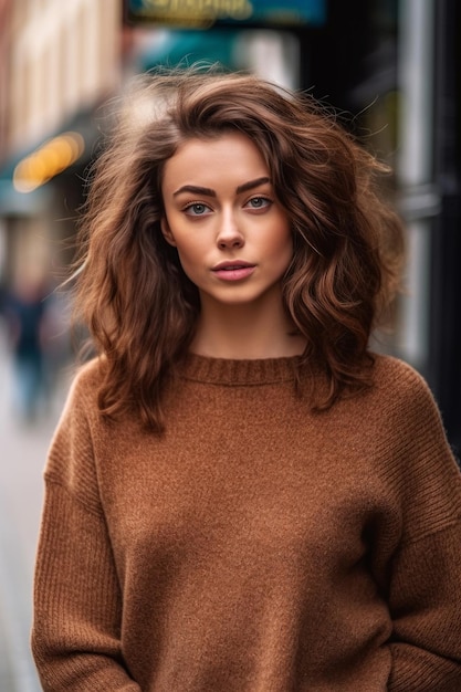 Retrato ambiental de una mujer