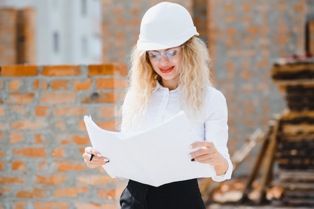 Retrato, de, un, arquitecto, en el trabajo