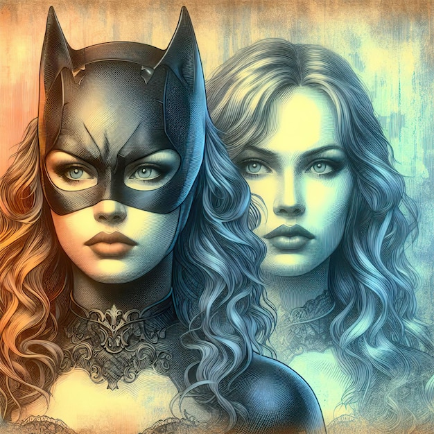 El retrato de Batgirl y Barbara Gordon