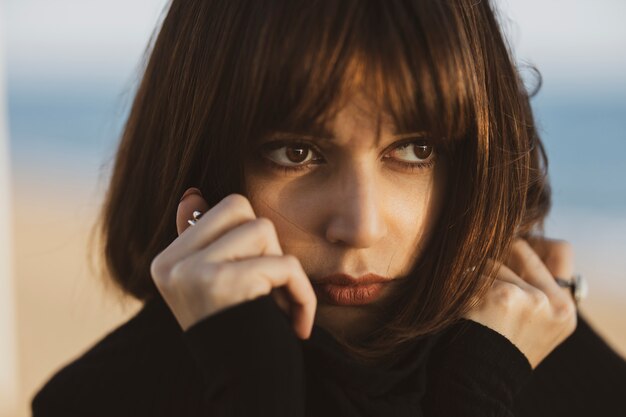 Retrato de una bella joven