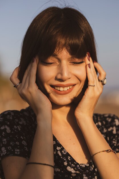 Retrato de una bella joven