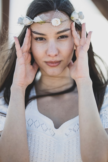 Retrato de una bella joven