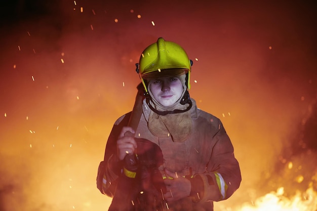 Retrato de un bombero