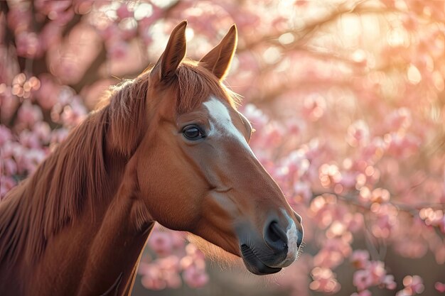 El retrato de un caballo