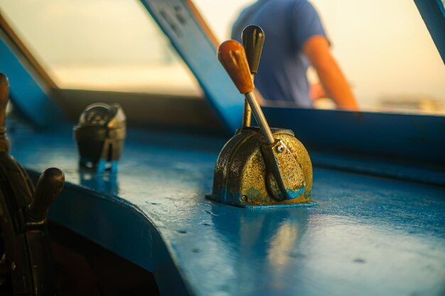 Foto retrato de una cabina de un barco