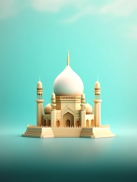 retrato capturando una mezquita