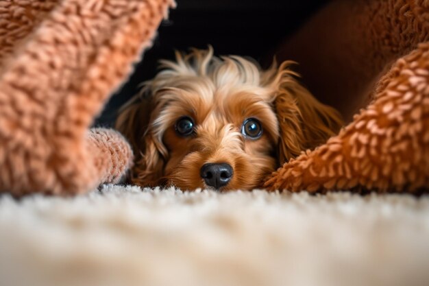 El retrato de la cara del perro