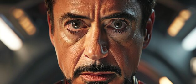 Foto retrato cativante de robert downey jr.