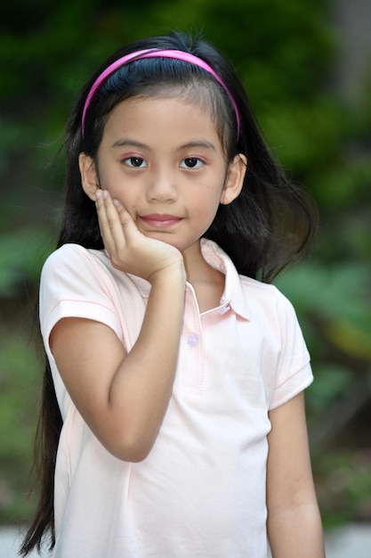 Foto retrato de una chica linda