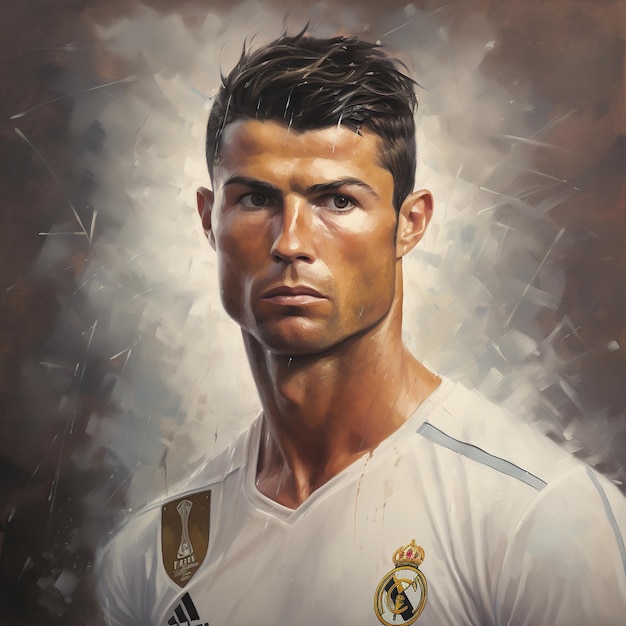 Foto retrato de cristiano ronaldo foto gratuita fondo hd