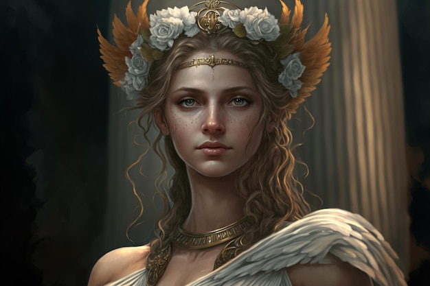 Foto retrato da deusa grega hera
