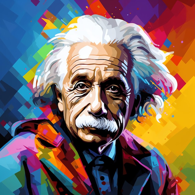 RETRATO DE ALBERT EINSTEIN WPAP