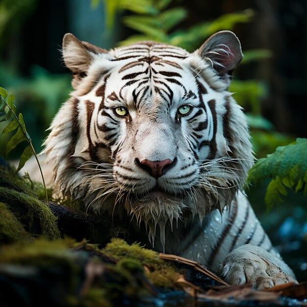 retrato de animais selvagens tigre