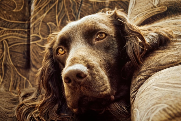 Foto retrato de cachorro de estimação