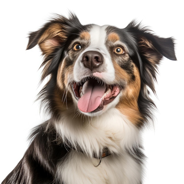 Retrato de cachorro fofo isolado Ilustração AI GenerativexA