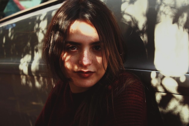 Retrato de close-up de jovem