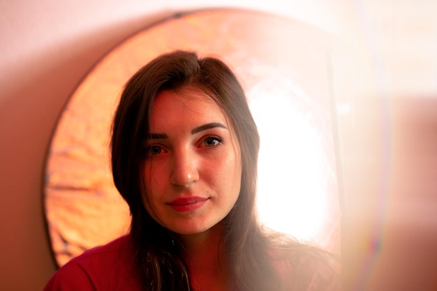 Retrato de close-up de jovem