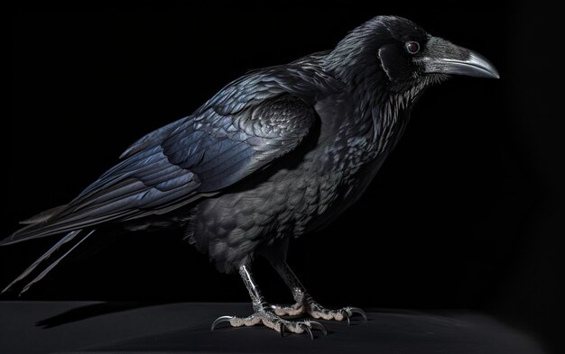 Foto retrato de corvo negro