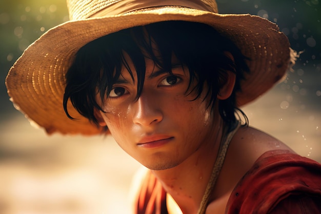 Retrato de Cosplayer como personagem Utta do filme One Piece Generative AI